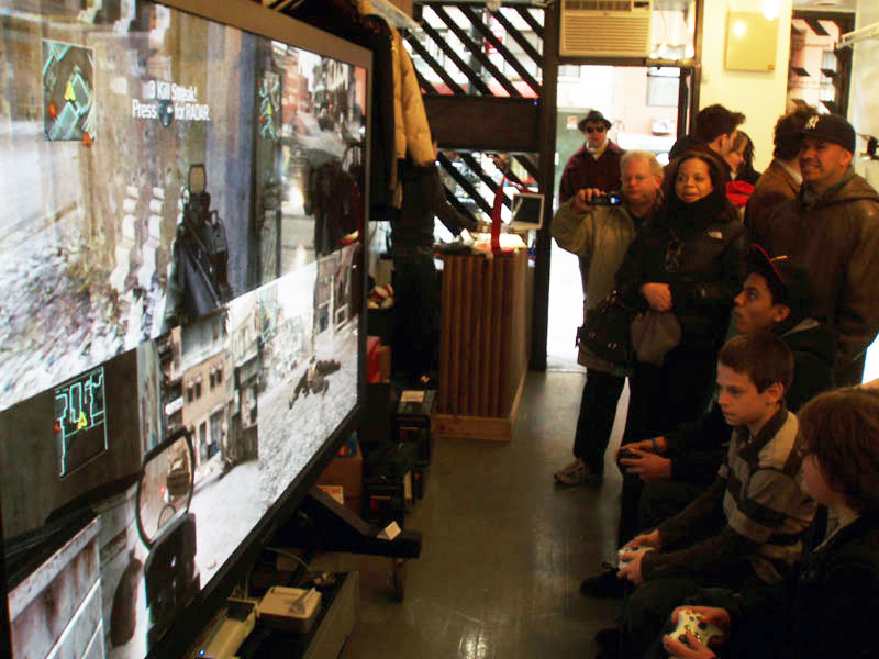 Illustration for article titled Gaming On A 103-Inch Plasma Television, Or Why You Should Embrace Split-Screen Multiplayer Again